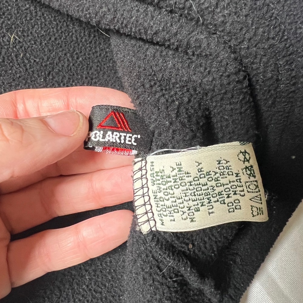 L.L. Bean Polartec Fleece Pullover Womens XL Black Mock Neck Long Sleeve 0BGD5 - Picture 4 of 6